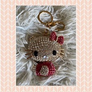 Bedazzled Hello Kitty Keychain